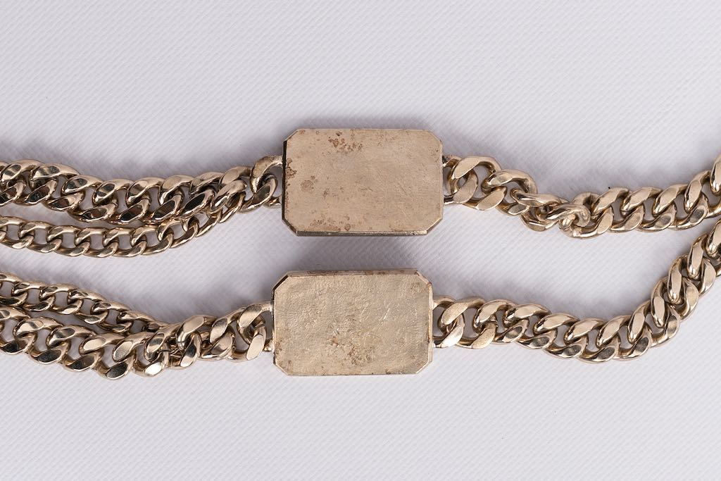 Collier gourmette Chanel DÃƒÆ’Ã‚Â©filÃƒÆ’Ã‚Â©