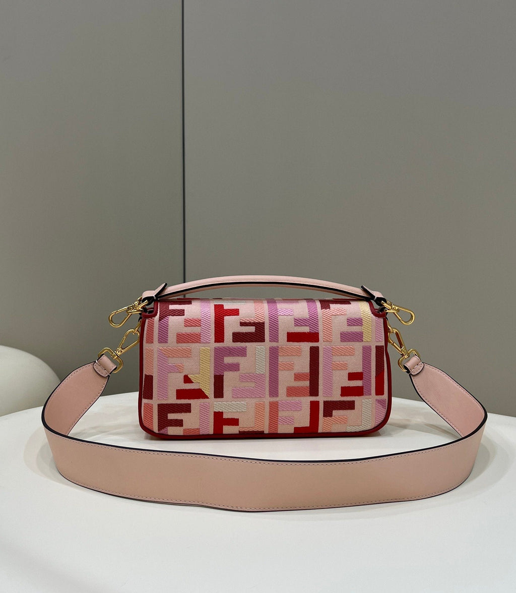 FI Baguette Bag From Lunar New Year Limited Capsule Collection Multicolor For Women, Handbags, Shoulder And Crossbody Bags 10.6in/27cm FF 8BR600