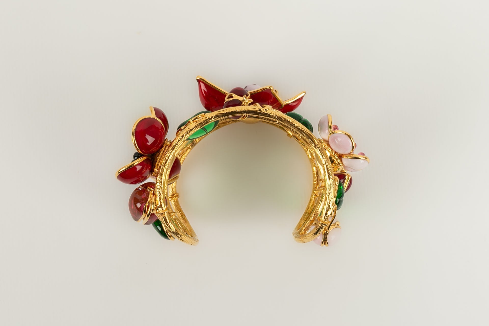 Bracelet manchette fleurs Augustine
