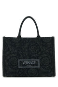 Versace Man Large Tote Embroidery Jacquard Barocco