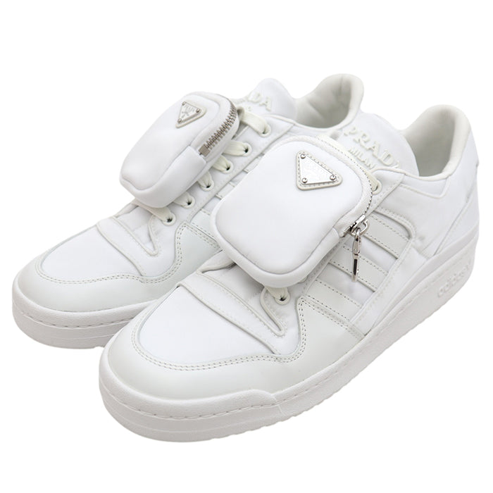 PRADA sneakers Nylon white adidas collaboration 2EG390 Forum Low 42