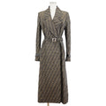 FENDI coat polyester Khaki, Brown FF8887 A5W3 36