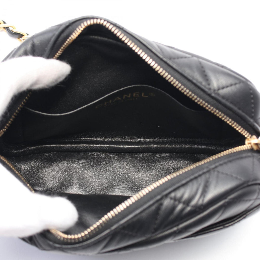 Chanel Leather Camera Bag with Metal Fittings