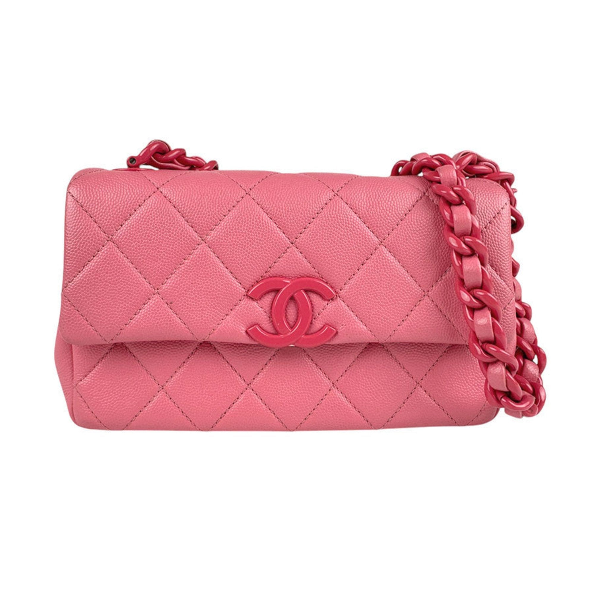 Chanel Leather Handbag with  Card