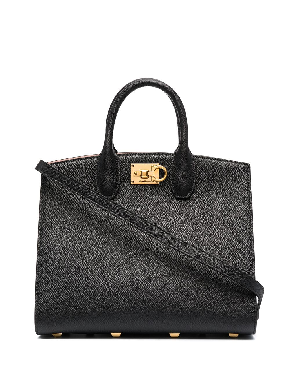 THE STUDIO BOX MEDIUM LEATHER HANDBAG