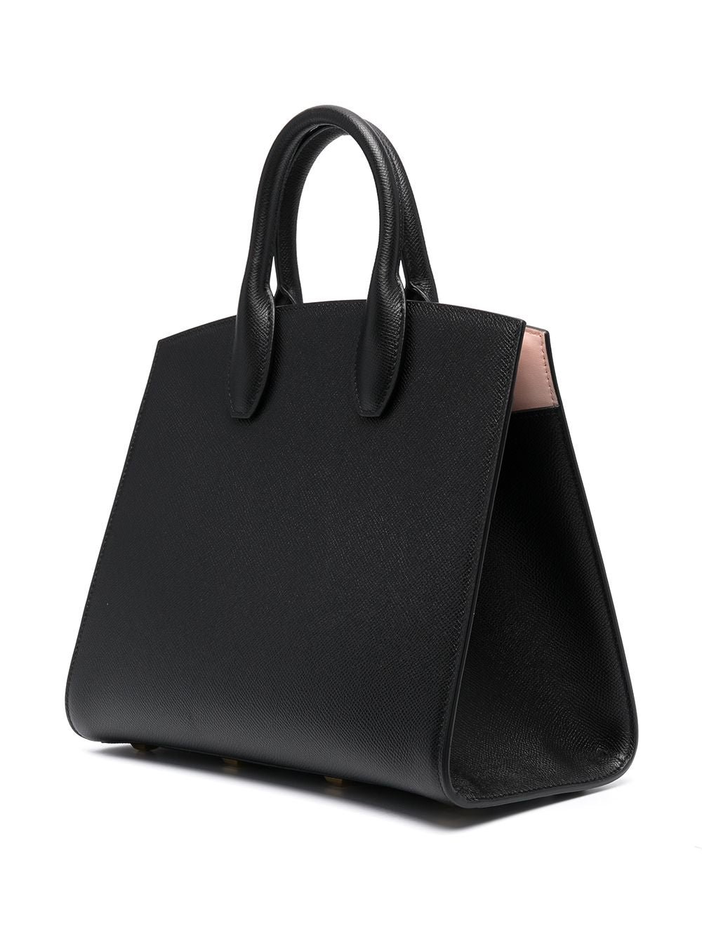 THE STUDIO BOX MEDIUM LEATHER HANDBAG