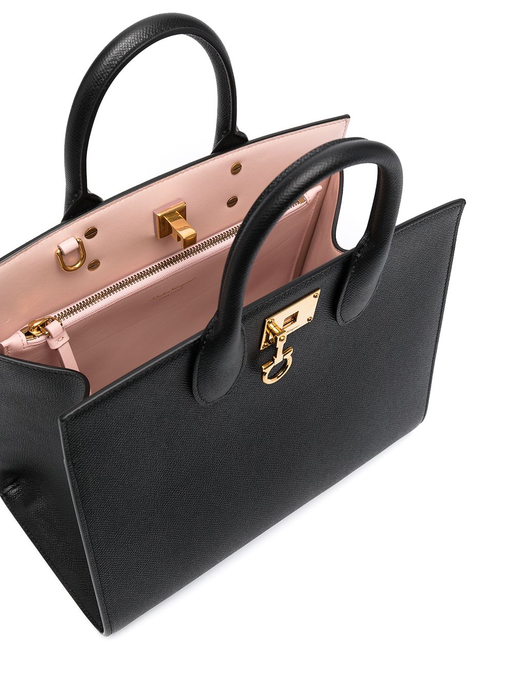 THE STUDIO BOX MEDIUM LEATHER HANDBAG