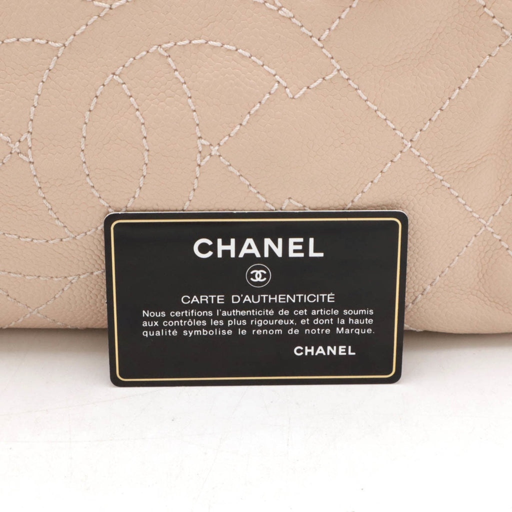 Chanel Chic Deauville Leather Tote Bag with Dust Bag and  Card