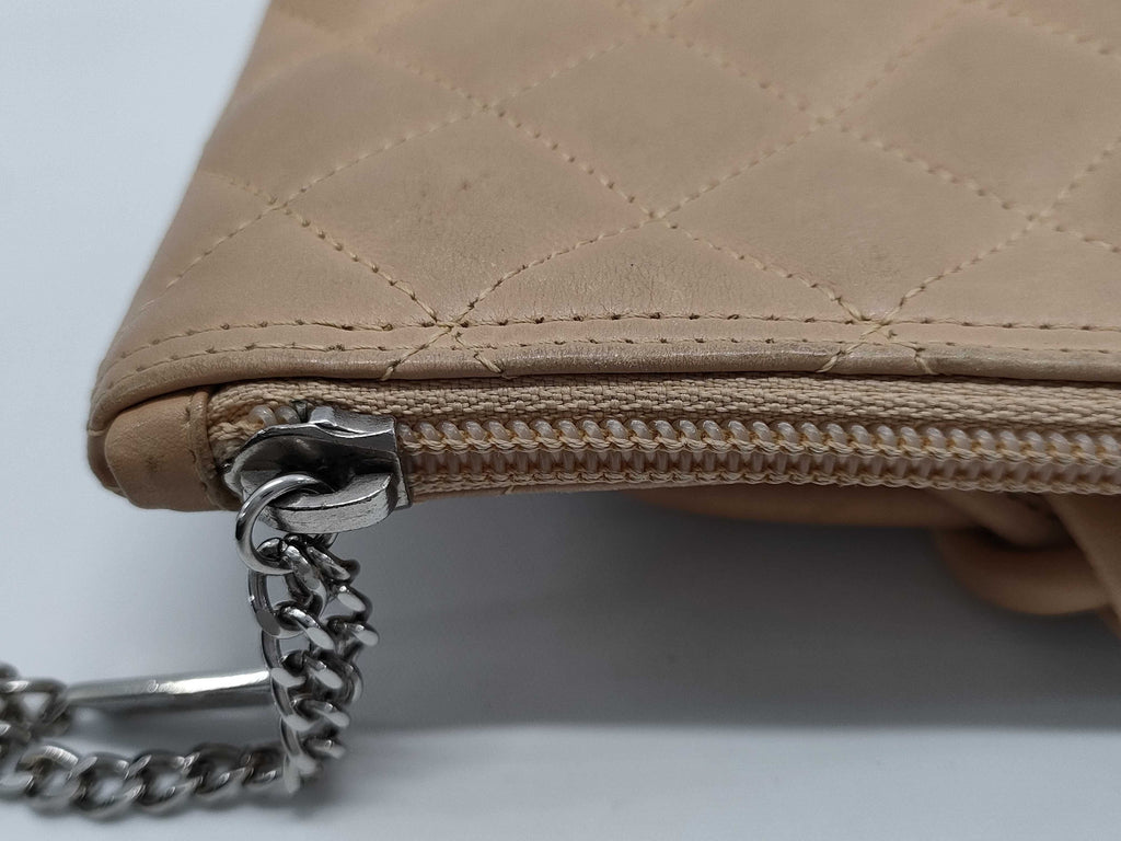 Chanel Leather Shoulder Bag with Adjustable Strap