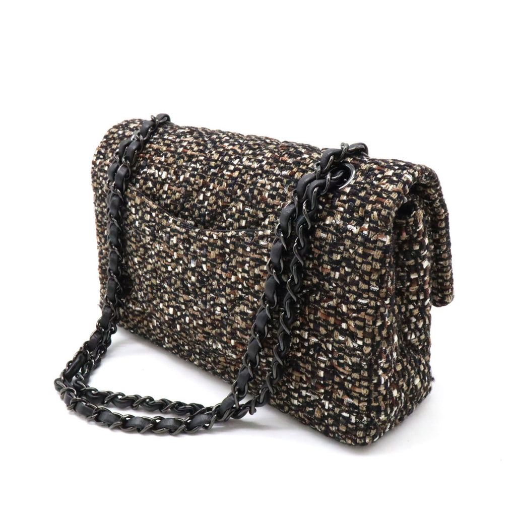 Chanel Timeless Tweed Bag with Dust Bag and  Card