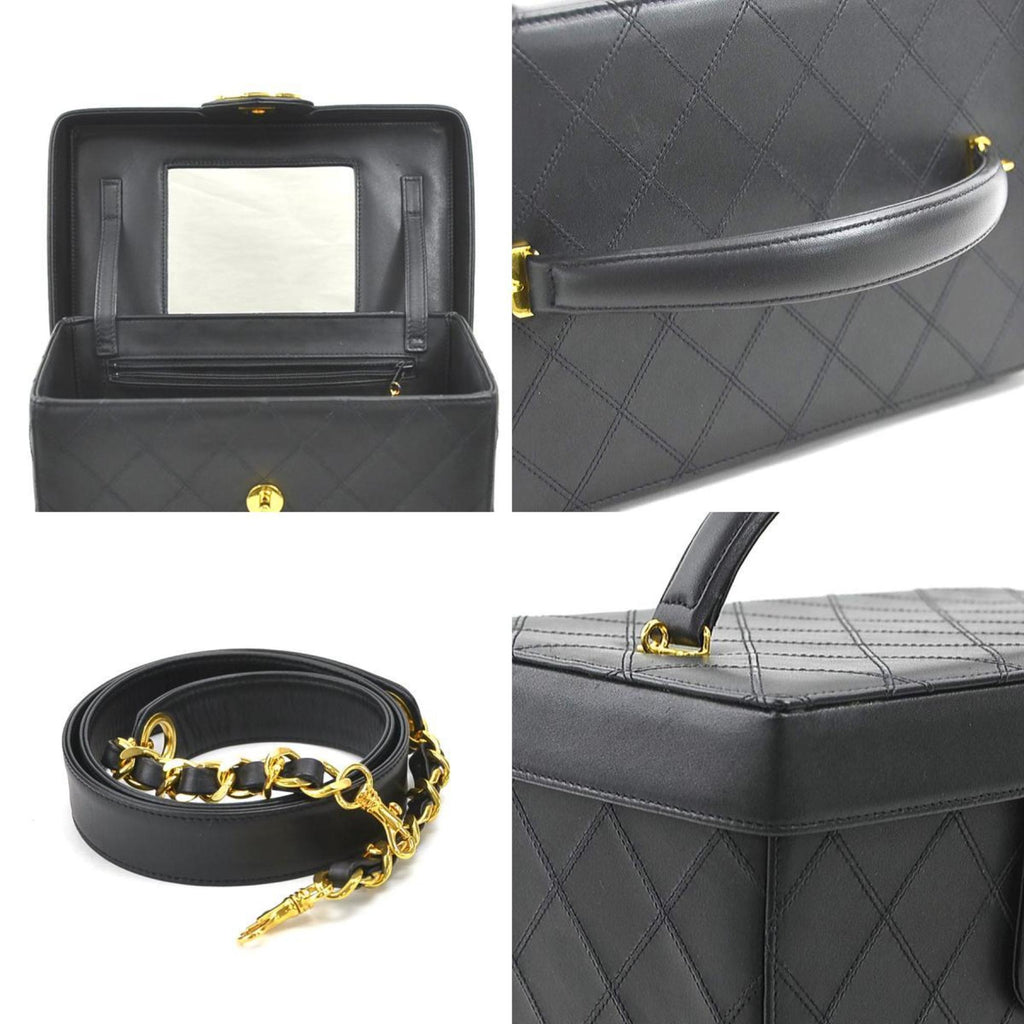 Chanel Leather Vanity Bag with  Card Slight Scratches