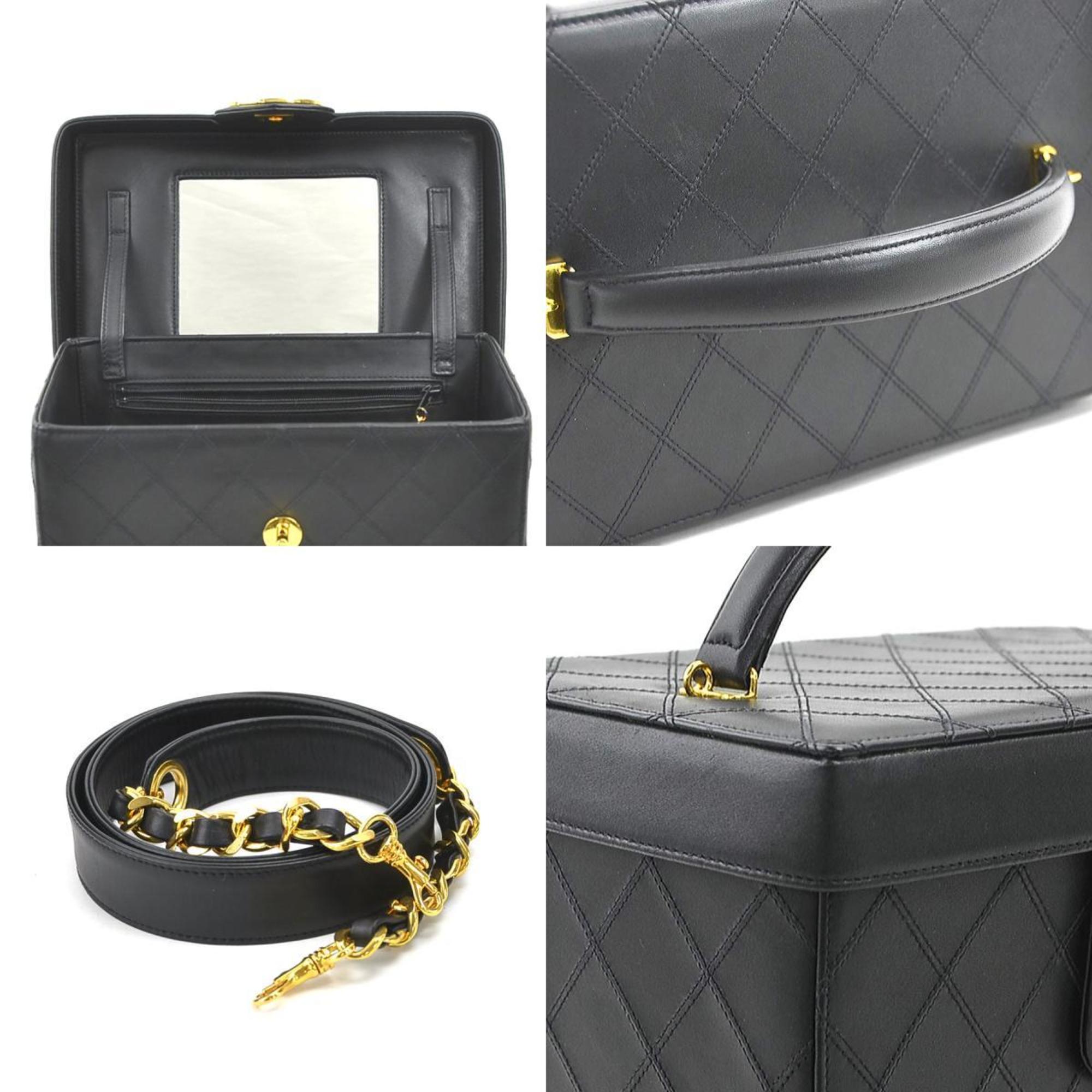 Chanel Leather Vanity Bag with  Card Slight Scratches
