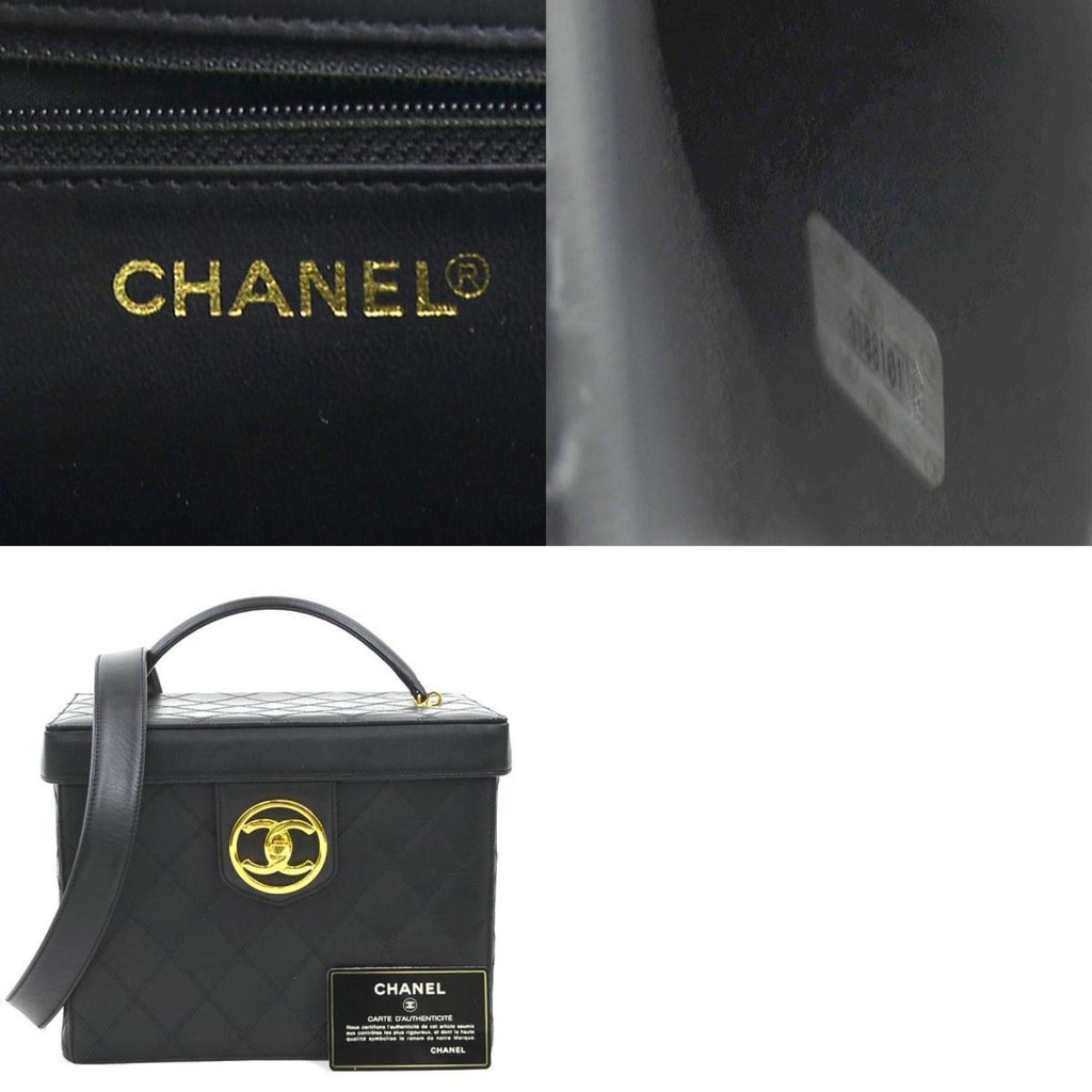 Chanel Leather Vanity Bag with  Card Slight Scratches