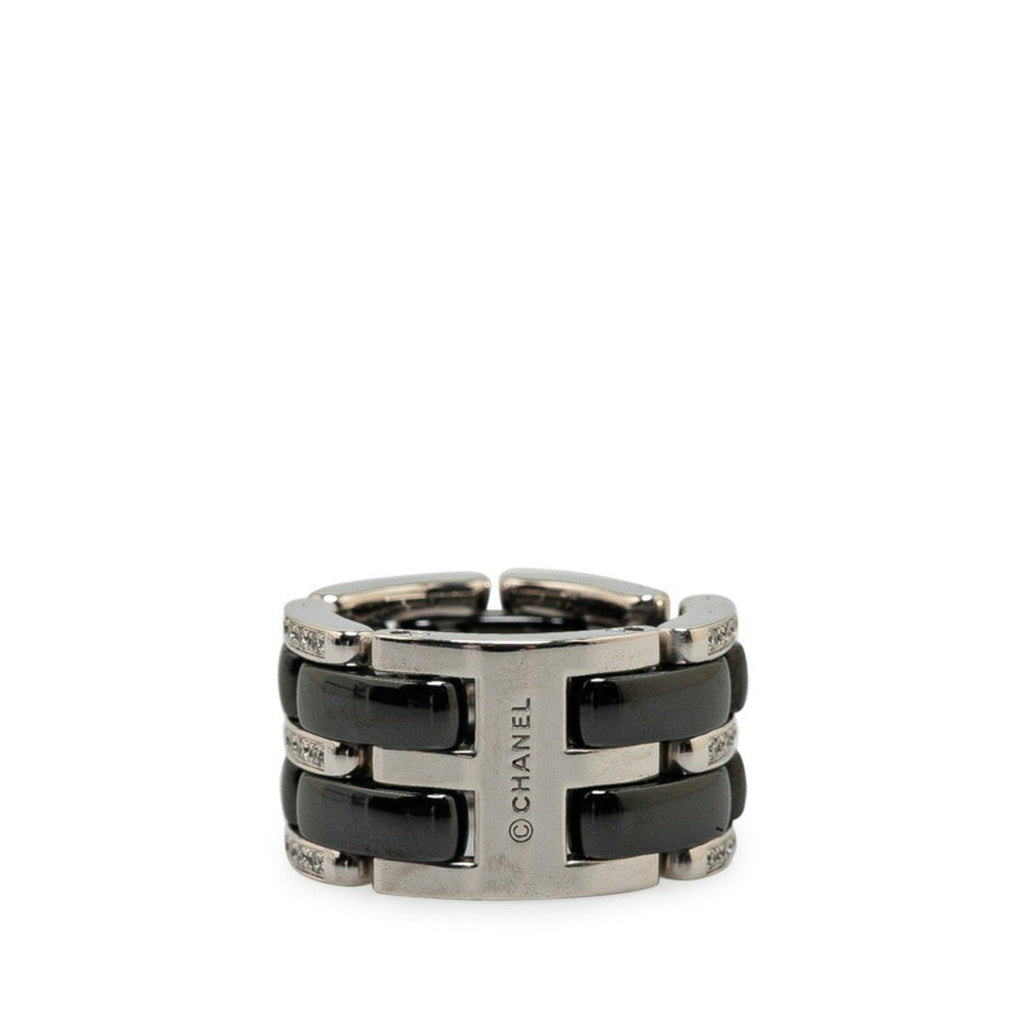 Chanel White Gold Ultra Ring with Box and Dust Bag