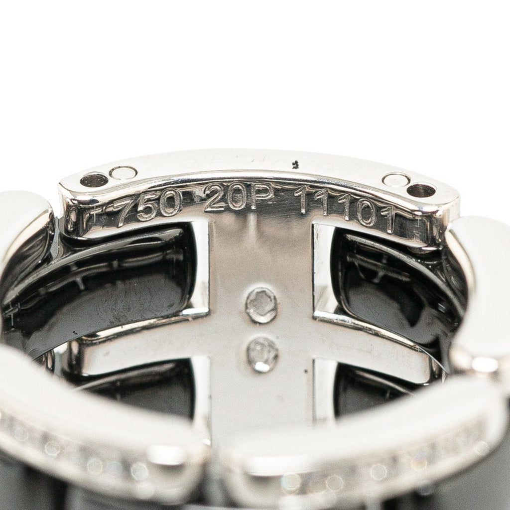 Chanel White Gold Ultra Ring with Box and Dust Bag