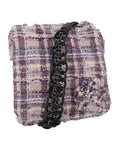 CHANEL Camelia Chain Canvas Shoulder Bag