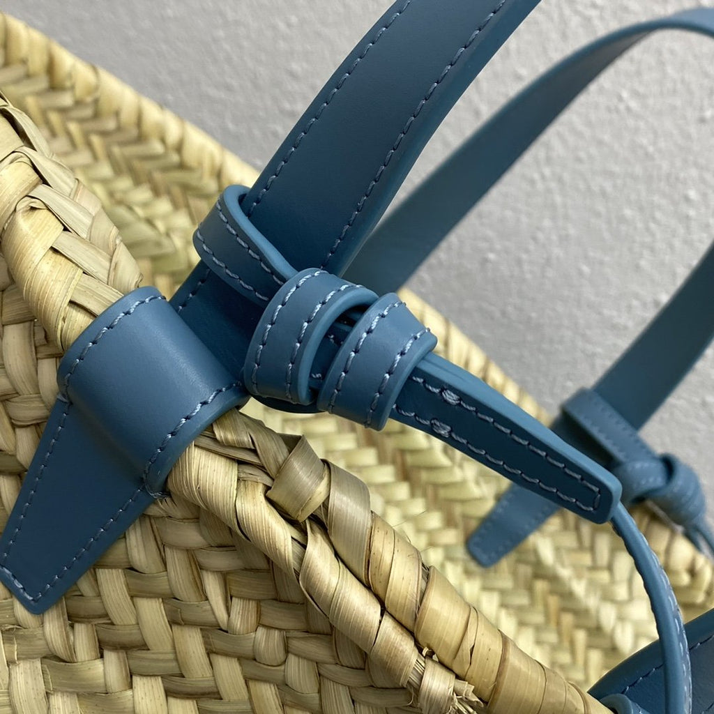 GLAMI Teen Triomphe GLAMI Classic Panier In Palm Leaves And Lizard Blue For Women 8in/20cmÃƒâ€šÃ‚Â 