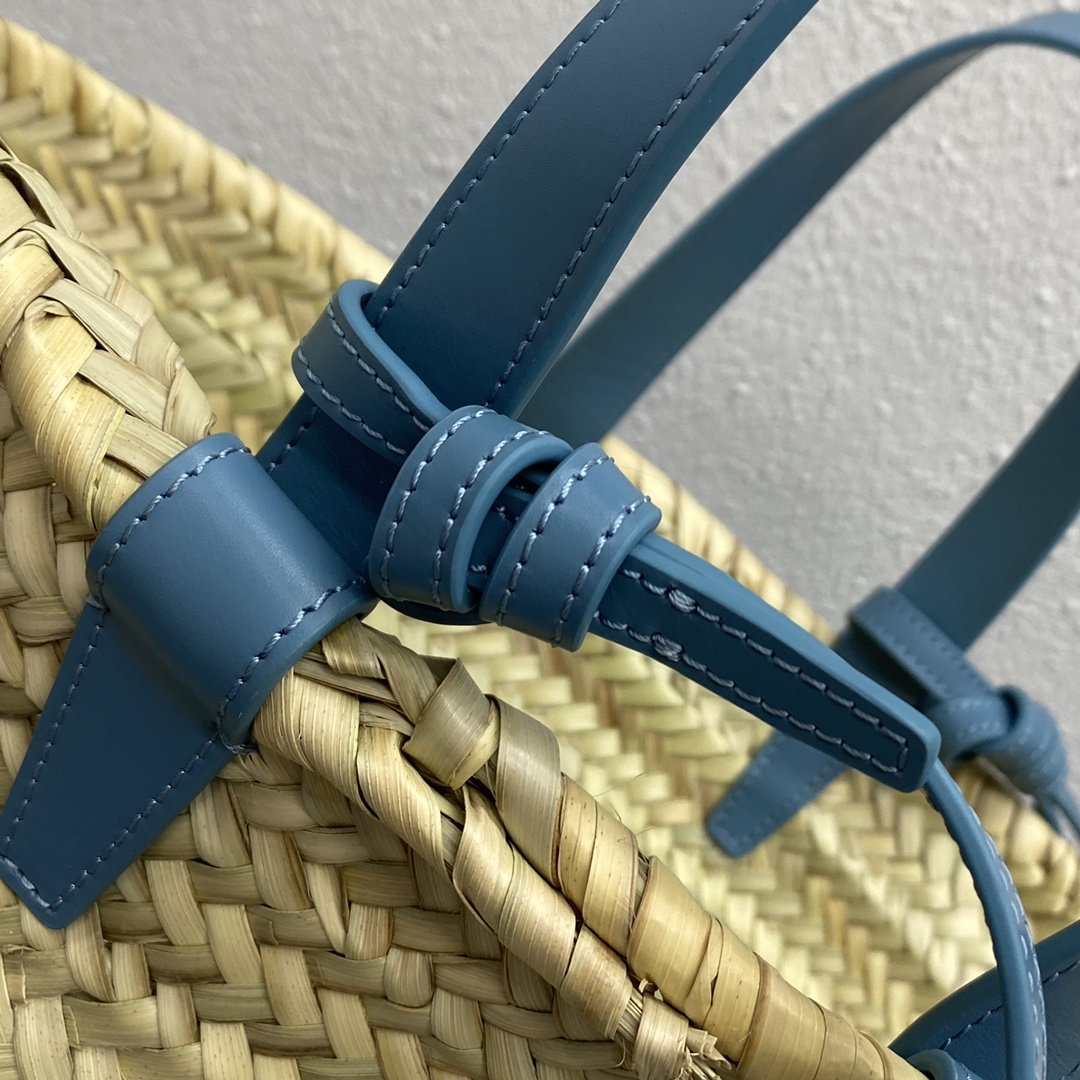 GLAMI Teen Triomphe GLAMI Classic Panier In Palm Leaves And Lizard Blue For Women 8in/20cmÃƒâ€šÃ‚Â 