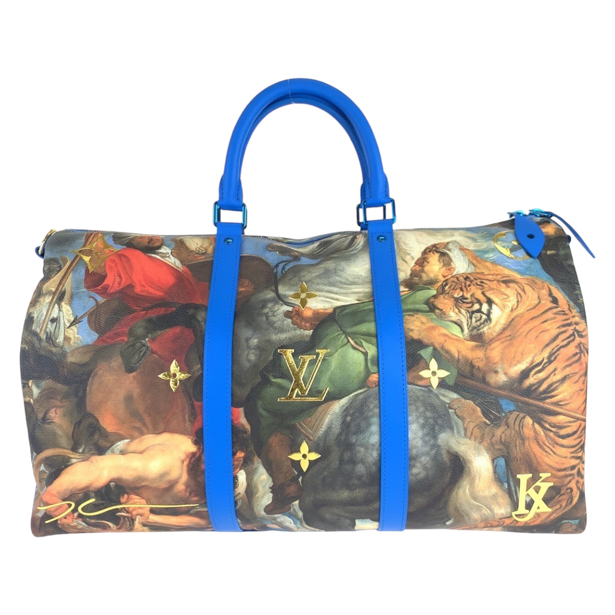 Louis Vuitton Masters Collection Keepall Bandouliere 50 PVC Boston Bag