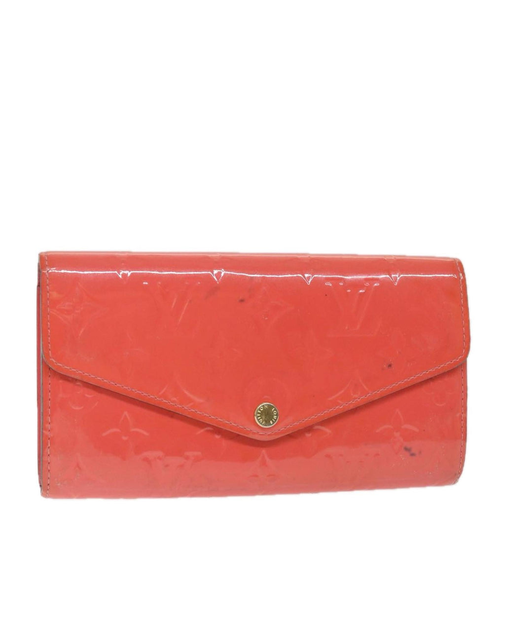 Hot Pink Patent Leather Long Wallet