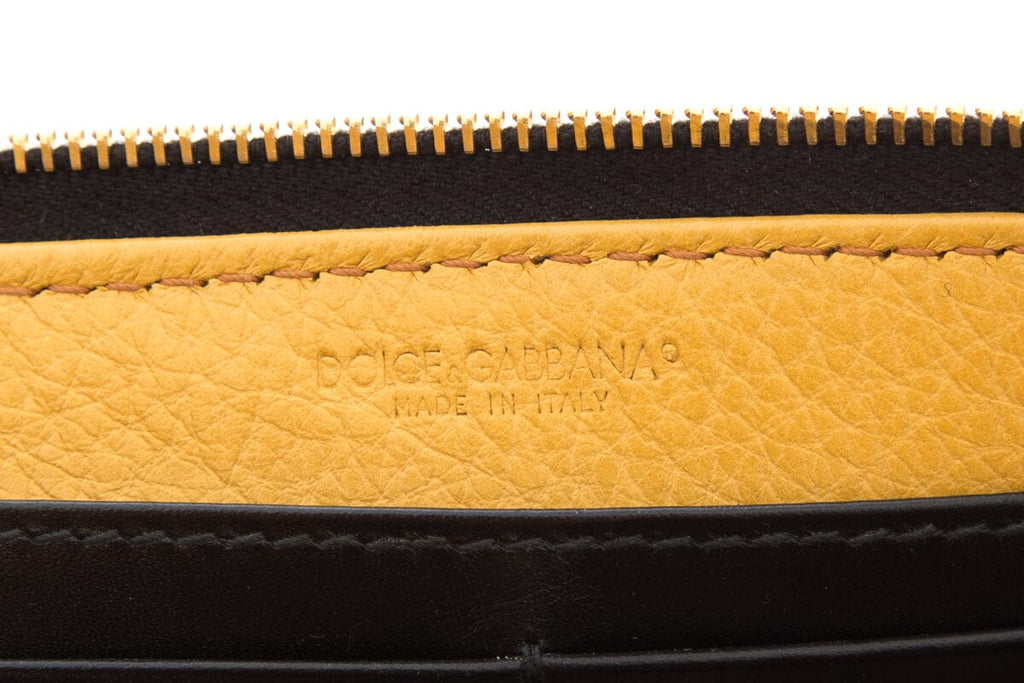 Dolce & Gabbana Yellow Wristlet