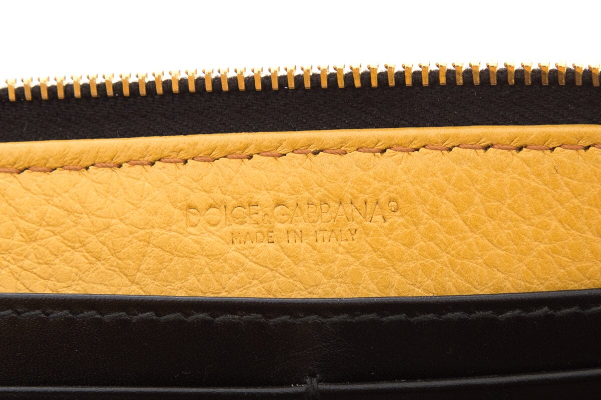 Dolce & Gabbana Yellow Wristlet