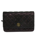 Chanel Captivating Purple Satin Matelasse Shoulder Bag