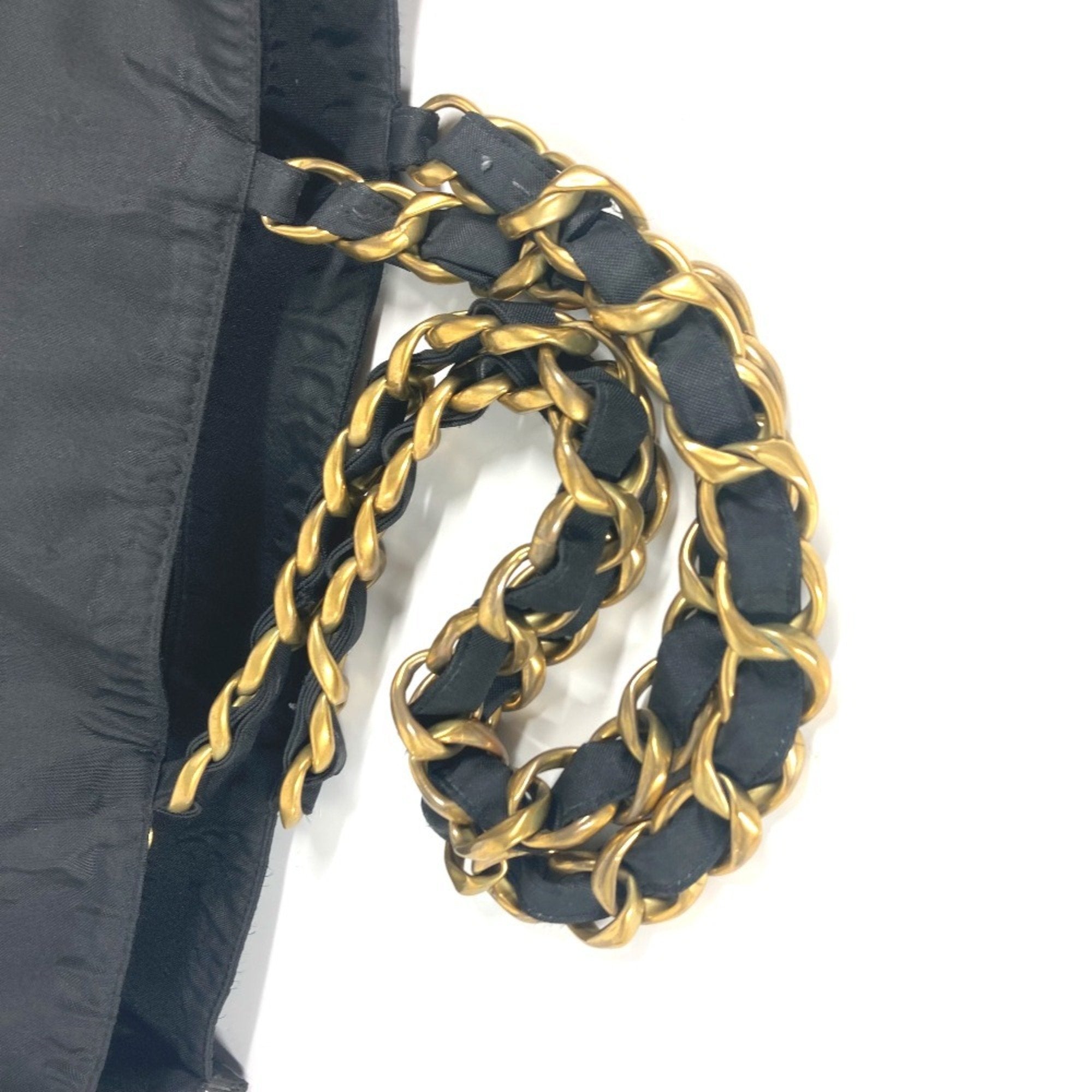 Chanel Canvas Tote Bag with Subtle Scratches and Slight Folds