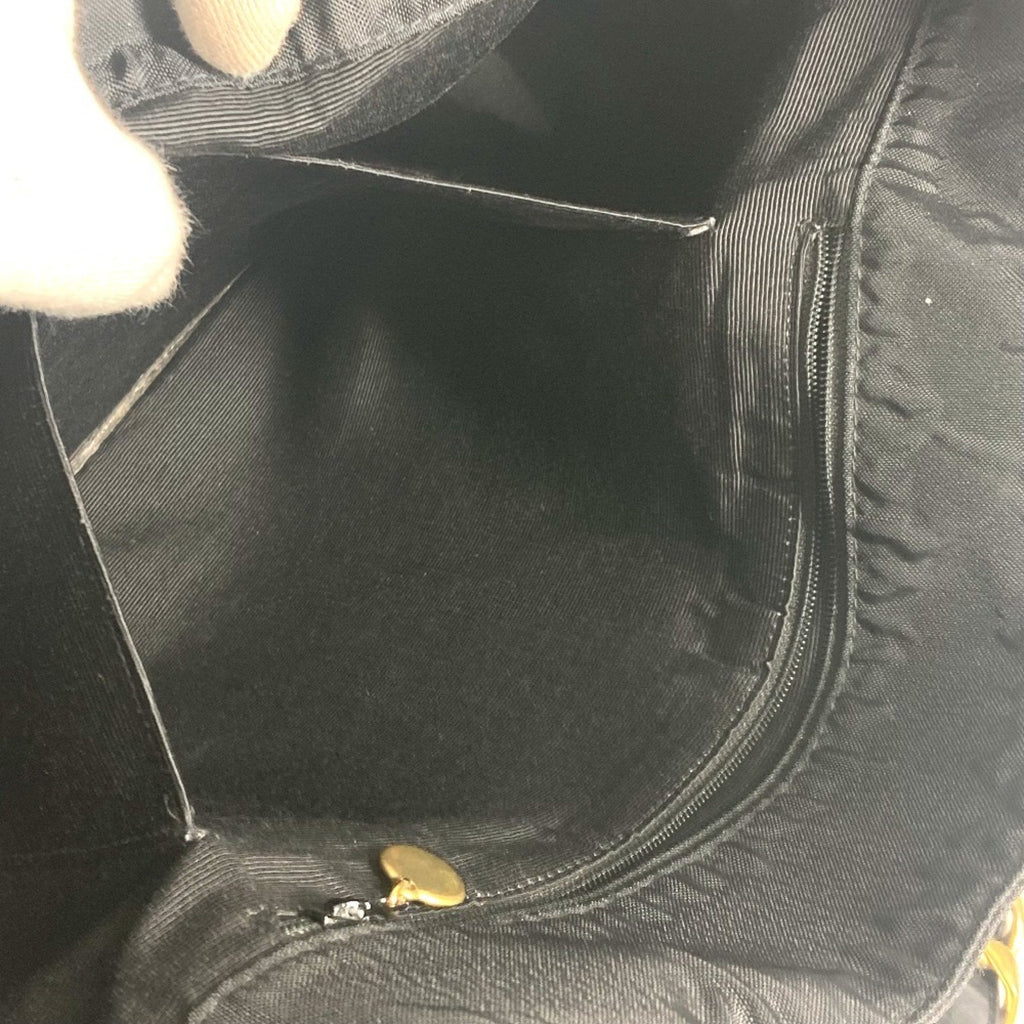 Chanel Canvas Tote Bag with Subtle Scratches and Slight Folds