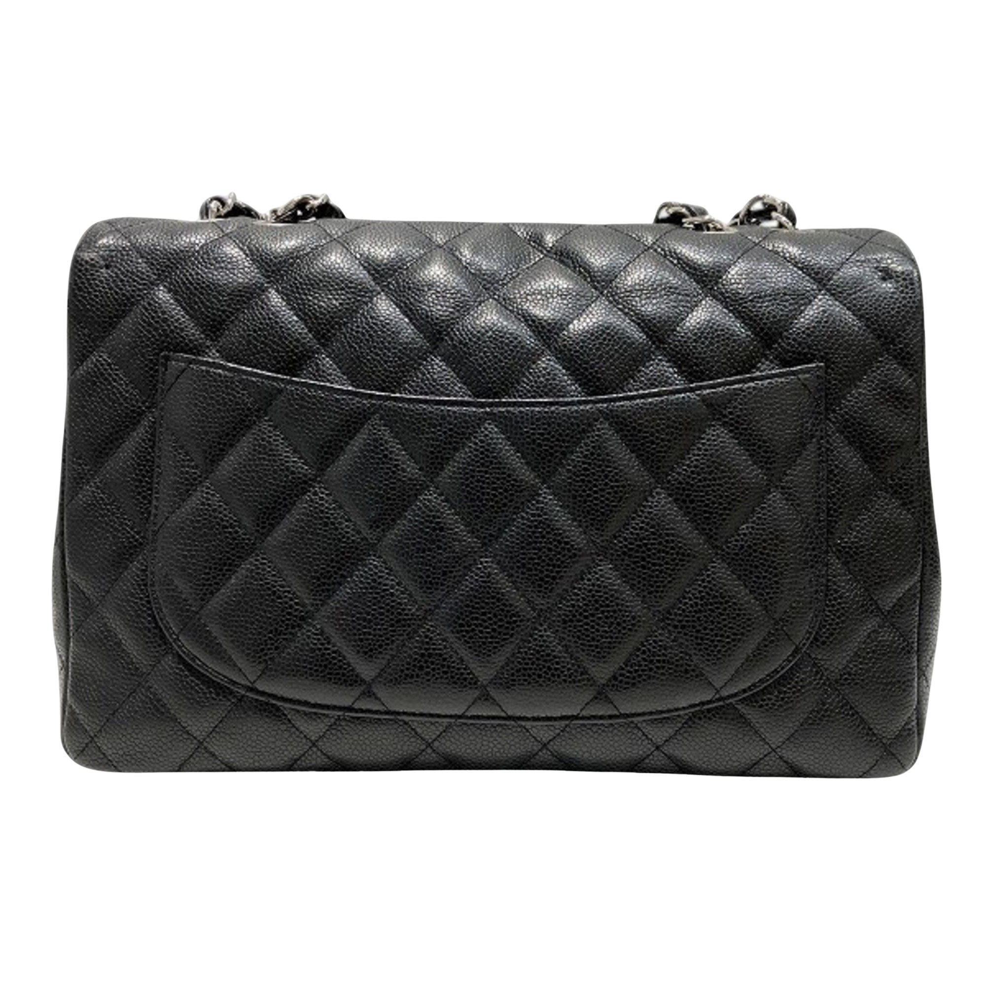 Chanel Timeless Leather Shoulder Bag with Minor Wear and  Card