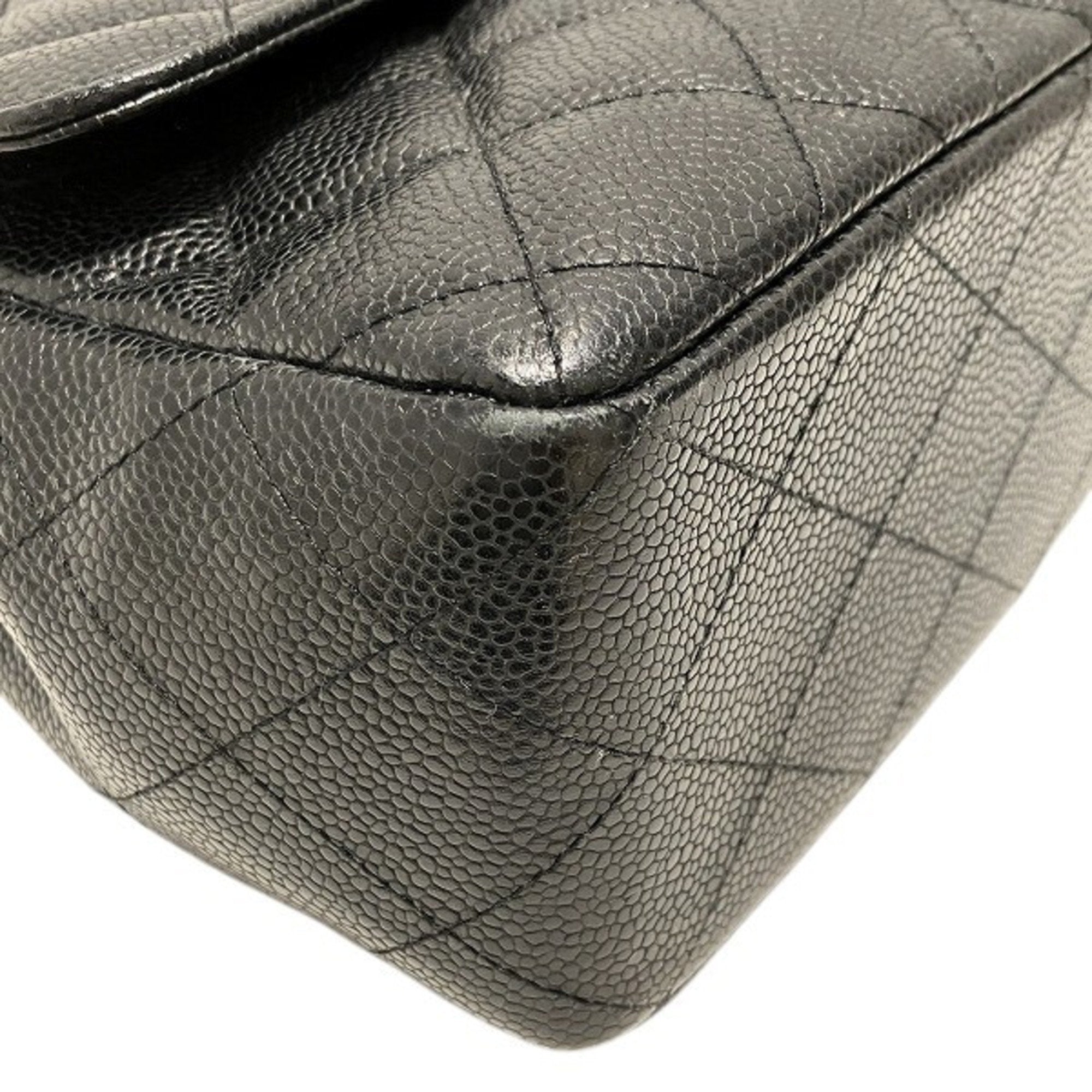 Chanel Timeless Leather Shoulder Bag with Minor Wear and  Card