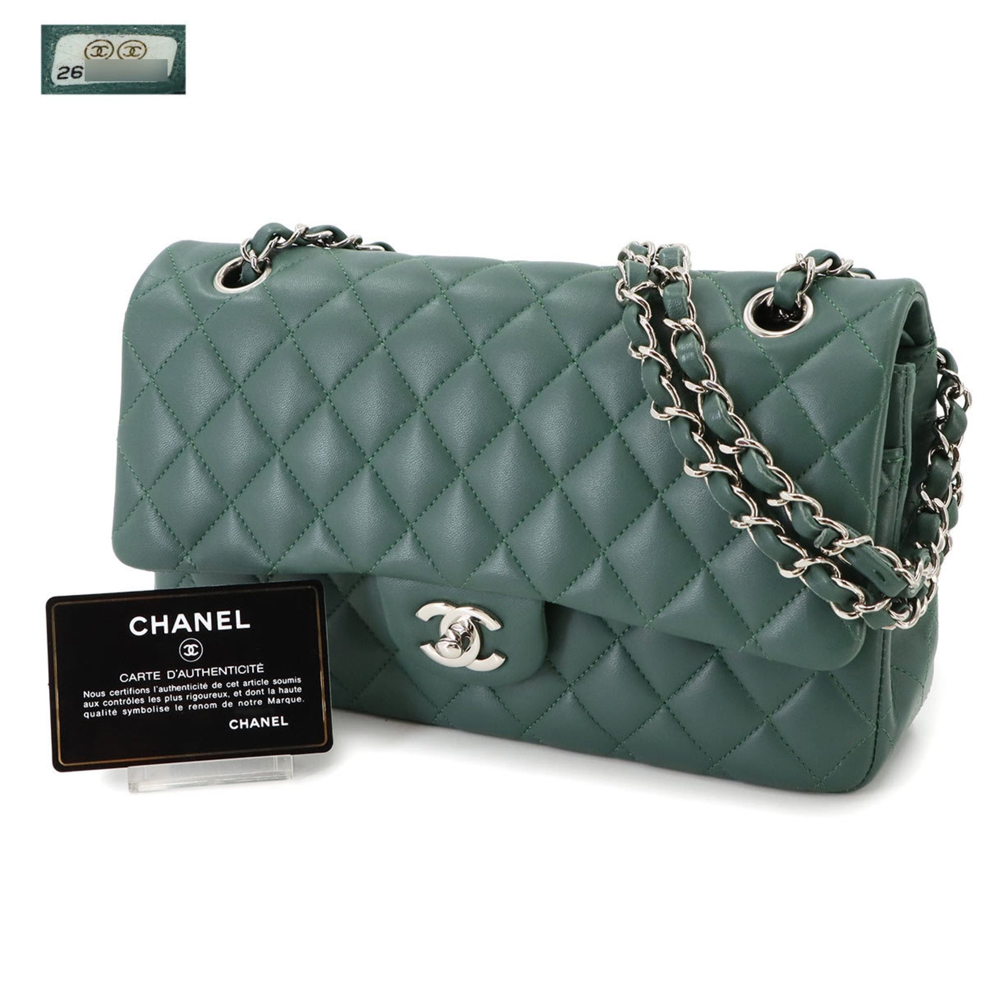 Chanel Timeless Leather Handbag with  Card