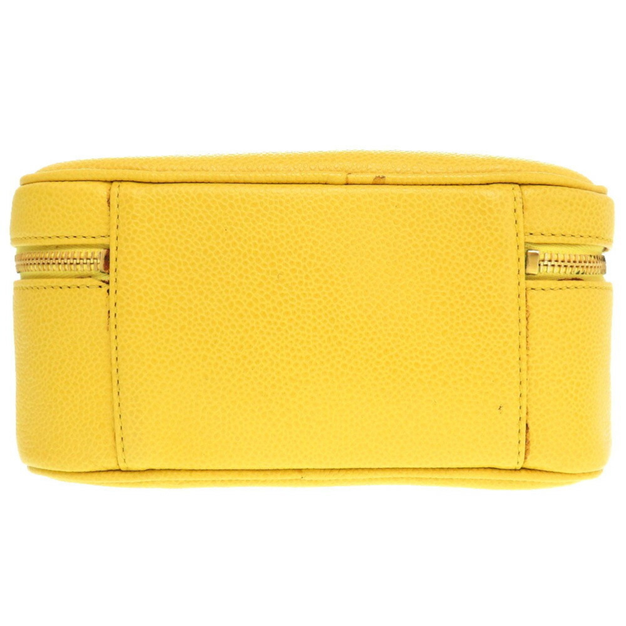 Chanel Leather Vanity Bag with Shoulder Strap and  Card