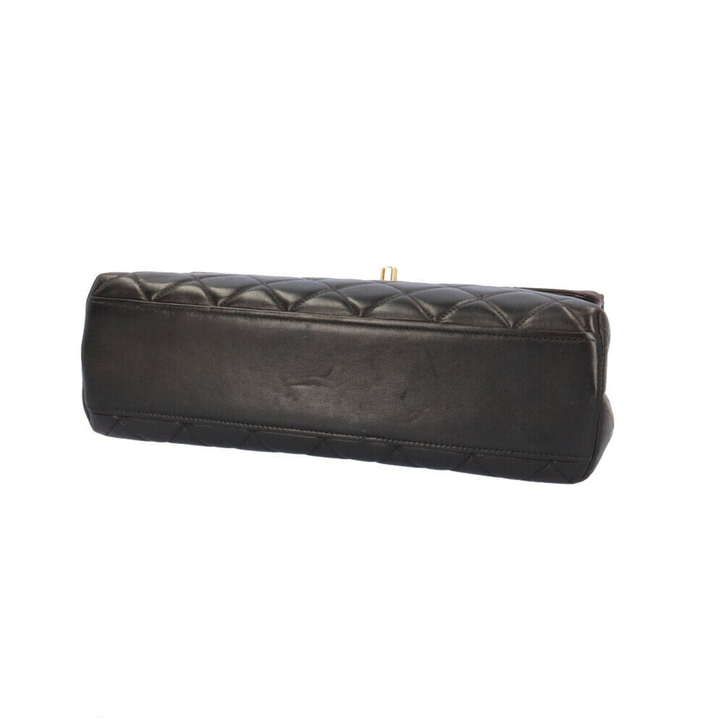 Chanel Leather Coco Handle Bag with  Card
