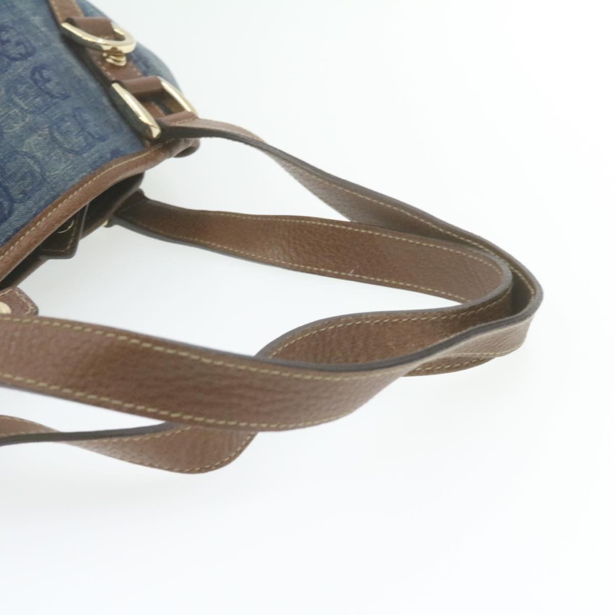 GUCCI Interlocking Boston Bag Canvas Blue 130736493492 21337