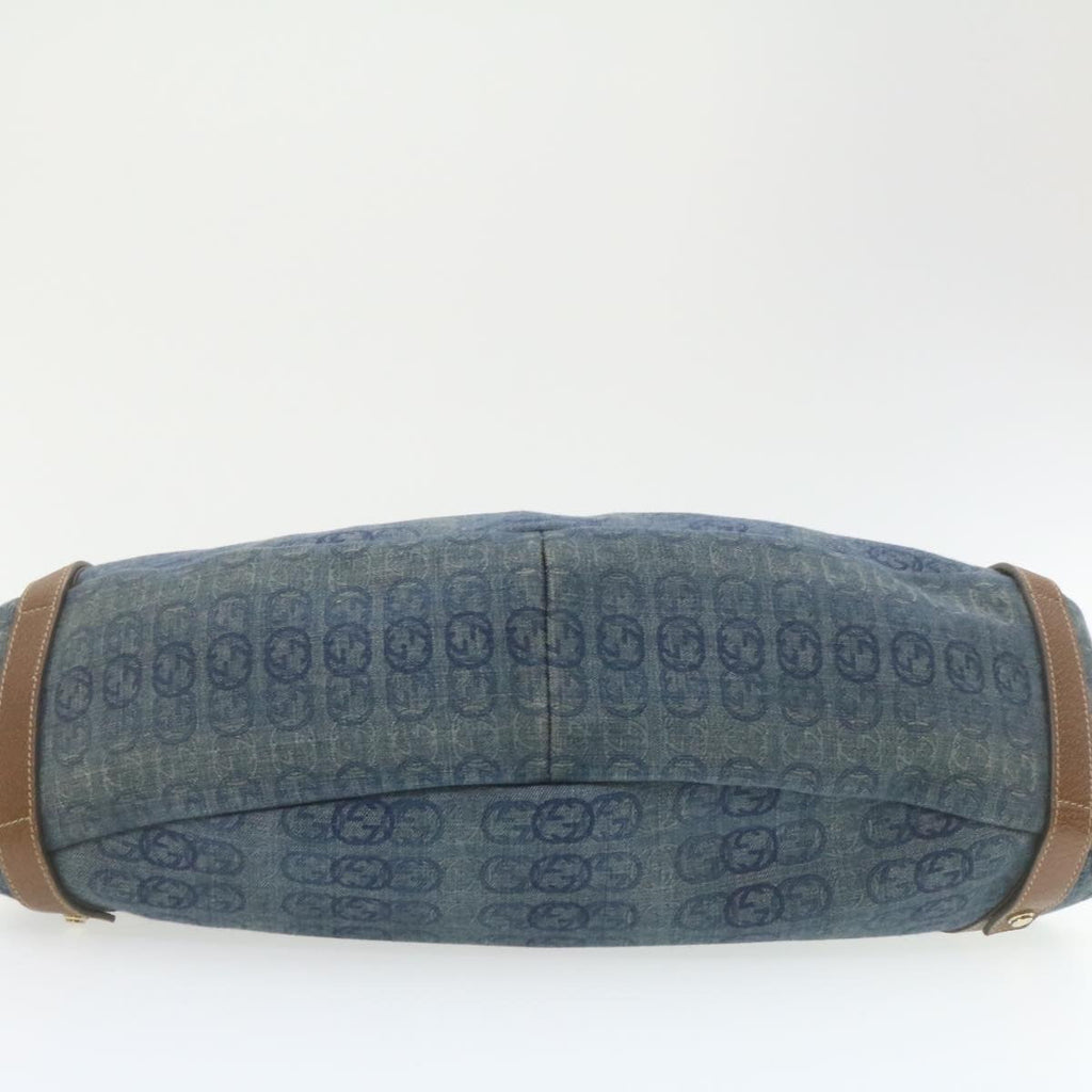 GUCCI Interlocking Boston Bag Canvas Blue 130736493492 21337