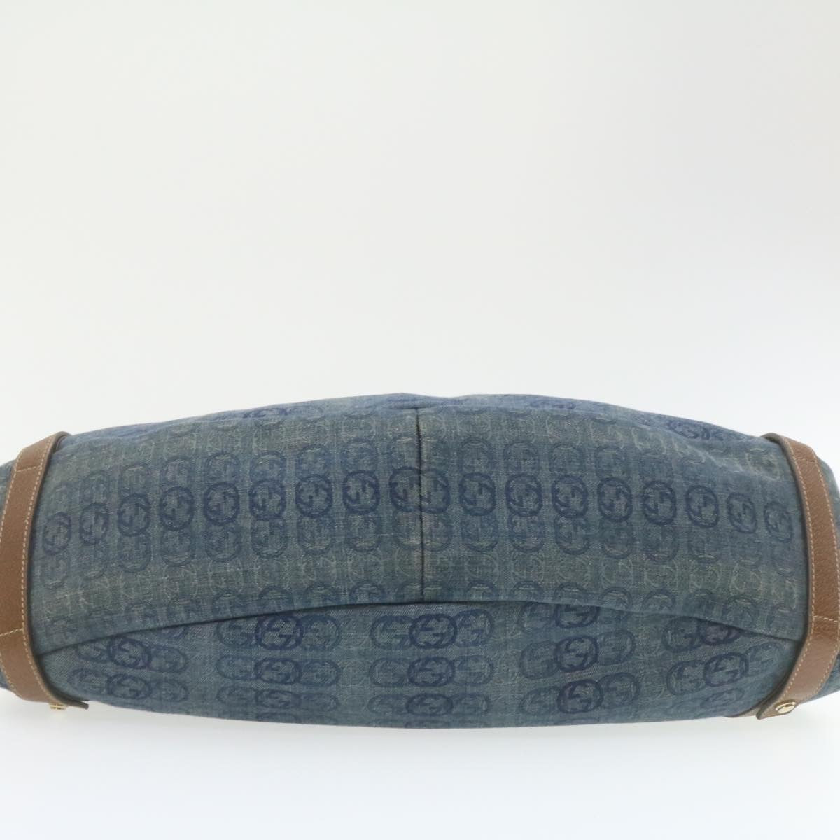 GUCCI Interlocking Boston Bag Canvas Blue 130736493492 21337