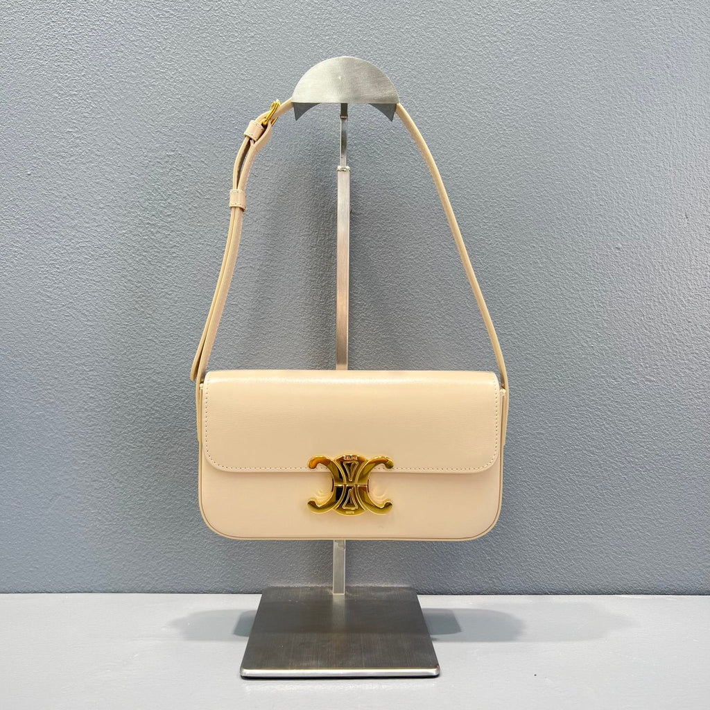 GLAMI Triomphe Shoulder Bag Beige For Women 8in/20.5cm