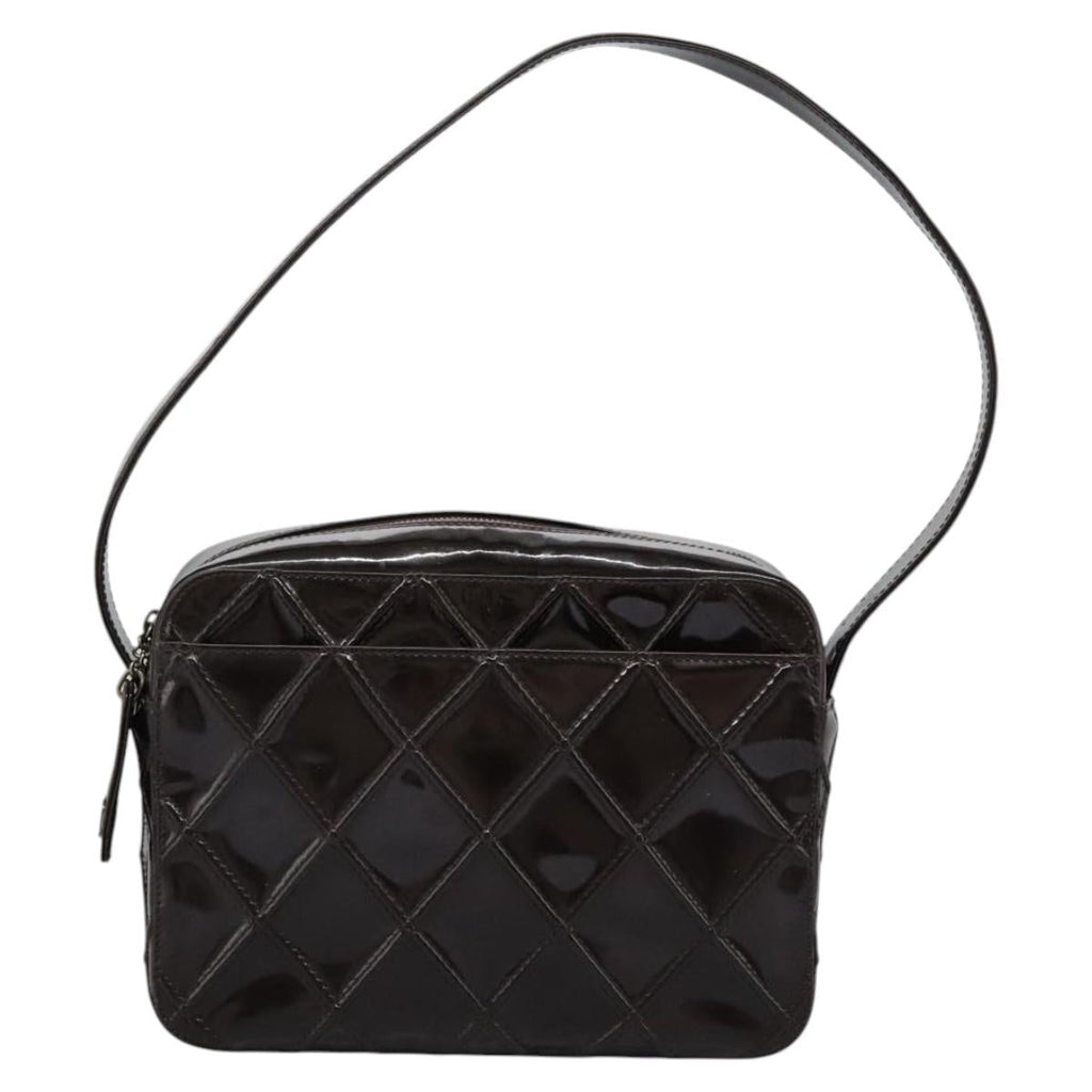 Chanel Chanel Quilted Patent Leather Shoulder Bag