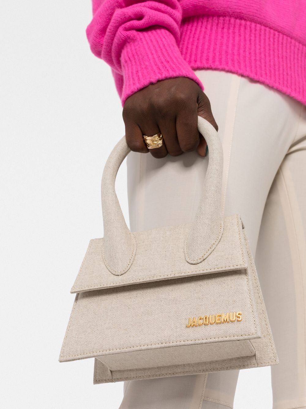 LE CHIQUITO MOYEN LEATHER HANDBAG
