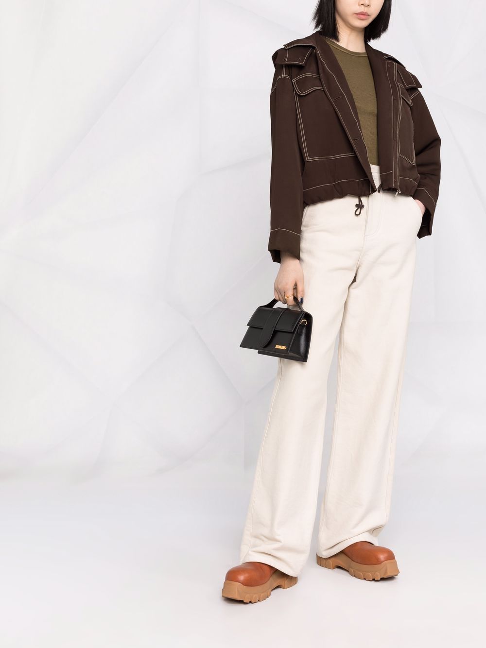 LE GRAND BAMBINO LEATHER HANDBAG