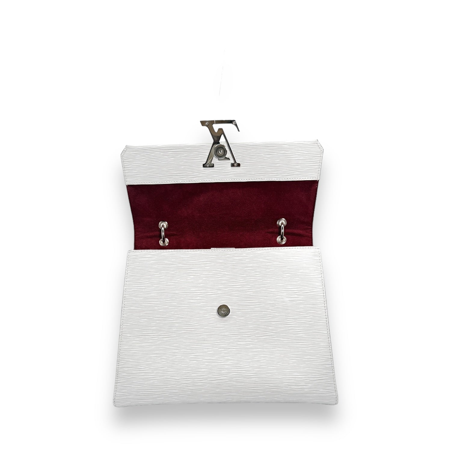 Louis Vuitton White Epi Grenelle MM Handbag