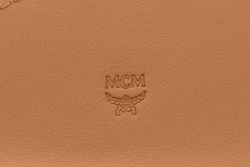 MCM Brown Patricia Round Cross-Body Wallet