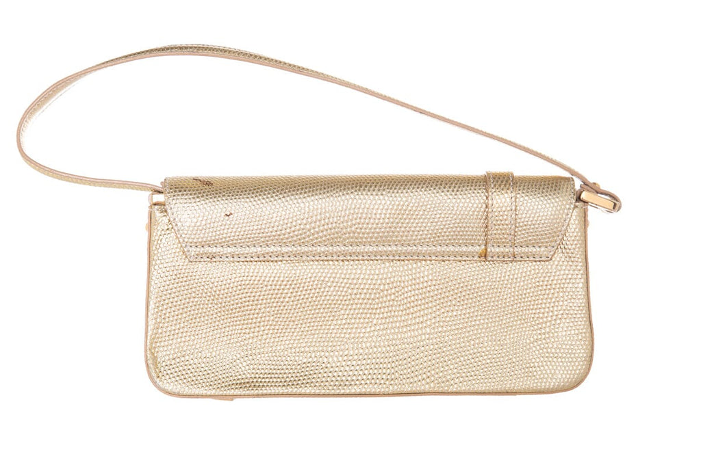 Dolce & Gabbana Vintage Gold & Rhinestone Buckle Handbag