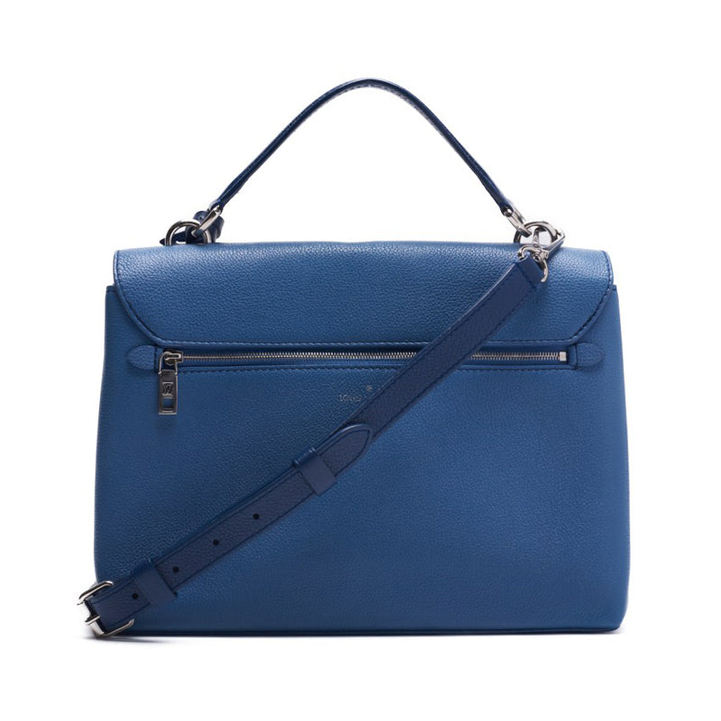 LOUIS VUITTON Lewitton LockMe 2WAY Handbag  Leather Blue  Ivory (Silver G) Leather Handbag  Handbag  Handbag Hybrid   Delivery] Himalan Bookstore Online