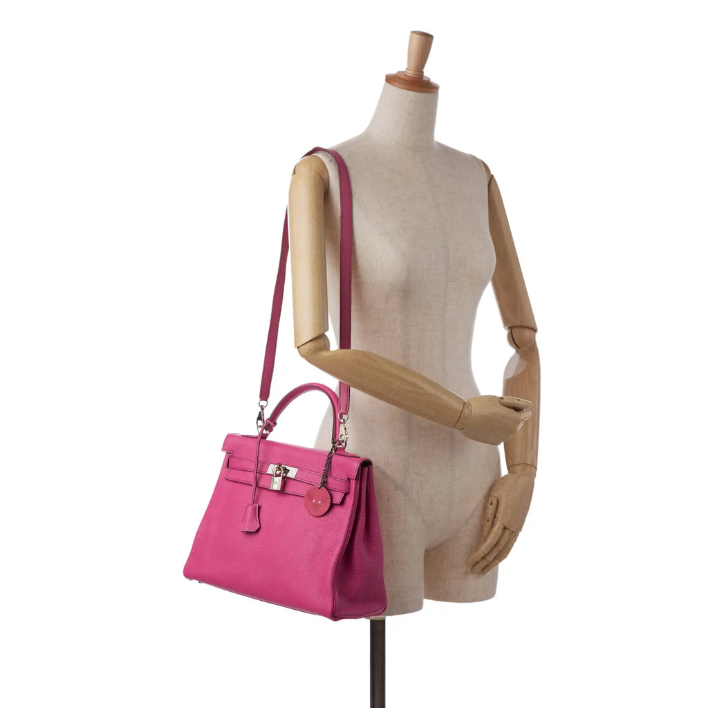 HermÃƒÆ’Ã‚Â¨s Kelly Retourne 32 Pink Togo Palladium
