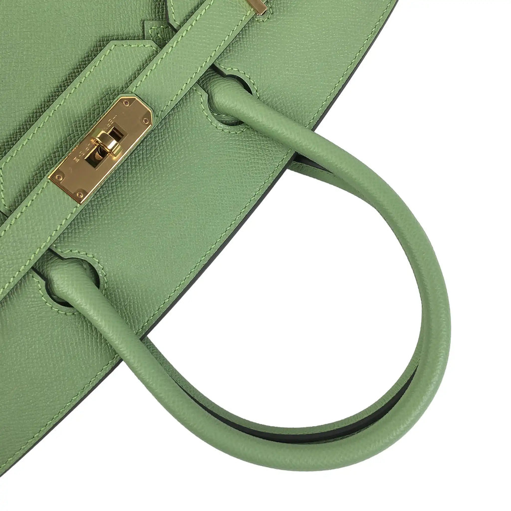HermÃƒÆ’Ã‚Â¨s Birkin 30 Light Green Epsom Gold