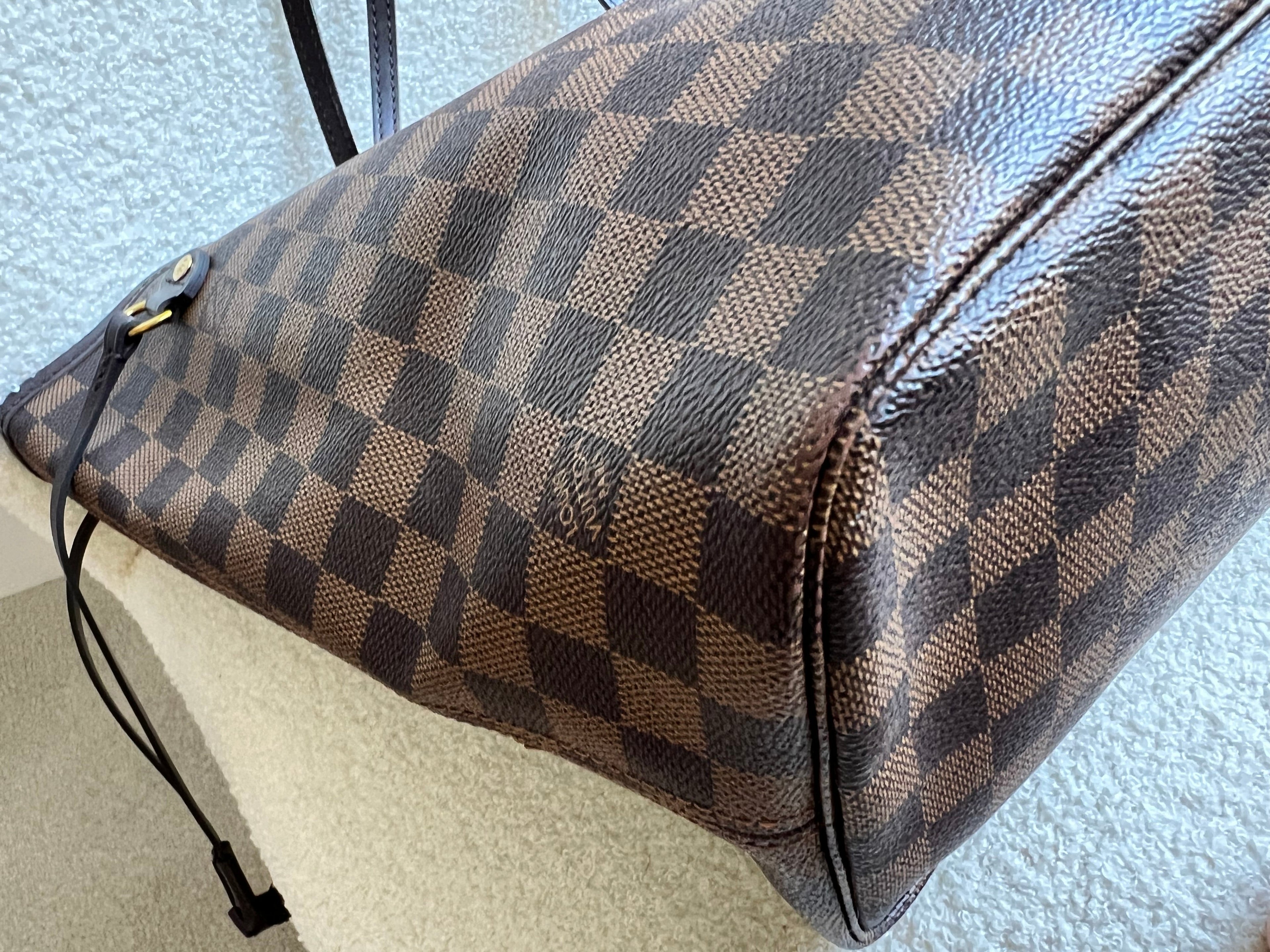 Louis Vuitton Neverfull MM Damier Ebene Rose Ballerine (RRP £1410)