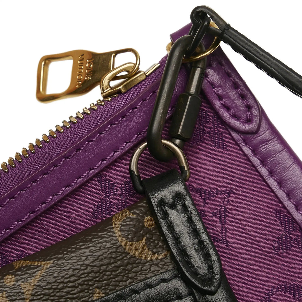 Louis Vuitton Double Flat Messenger Brown Monogram Canvas