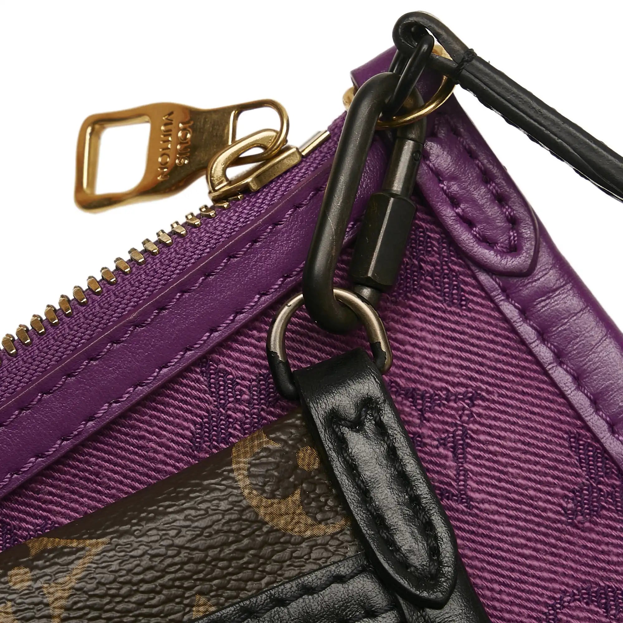 Louis Vuitton Double Flat Messenger Brown Monogram Canvas